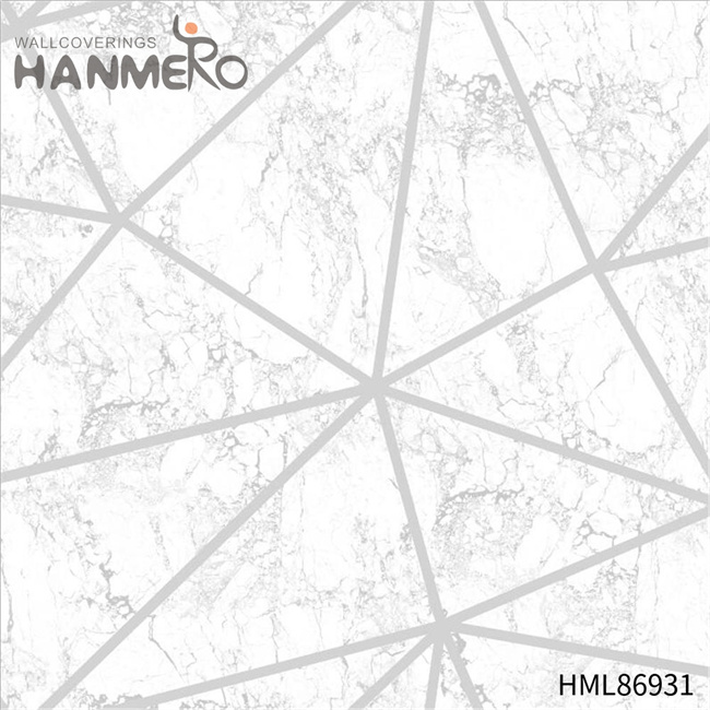 HANMERO high quality wallpaper for home Strippable Geometric Embossing Modern Restaurants 0.53*10M PVC