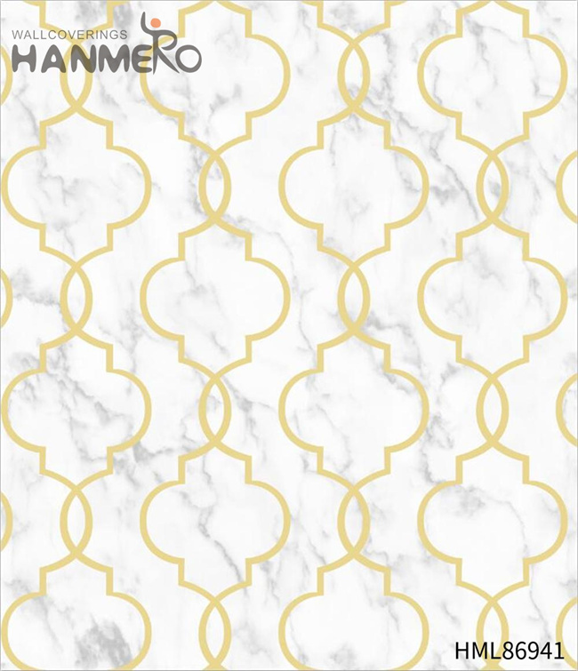 HANMERO design home wallpaper Strippable Geometric Embossing Modern Restaurants 0.53*10M PVC