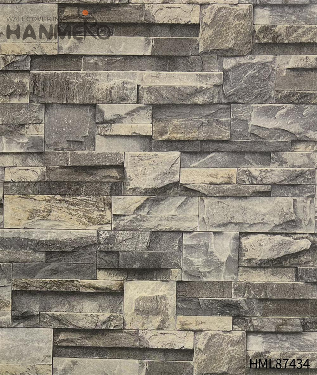 HANMERO interior decor wallpaper Exported Brick Embossing Chinese Style Sofa background 0.53*9.2M PVC