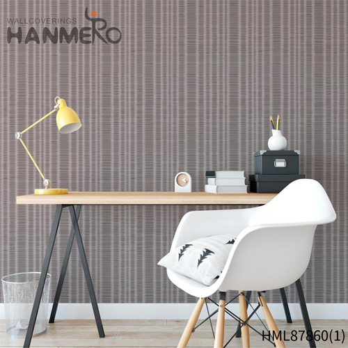 HANMERO wallpaper collection Simple Solid Color Embossing Modern Bed Room 0.53*10M PVC