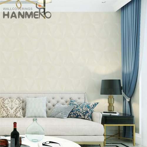 HANMERO PVC Best Selling Geometric Embossing Modern Children Room 0.53*10M textured wallpaper