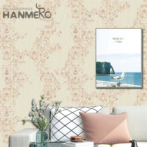 HANMERO PVC wallpaper designs for walls Geometric Embossing Modern Children Room 0.53*10M Best Selling