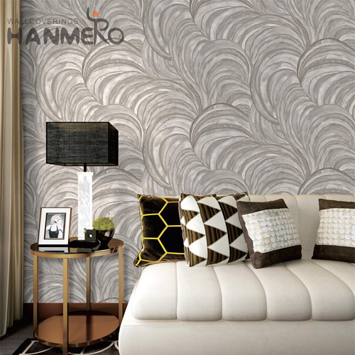 HANMERO PVC Nature Sense wallpaper for room walls Embossing Modern Hallways 1.06*15.6M Geometric