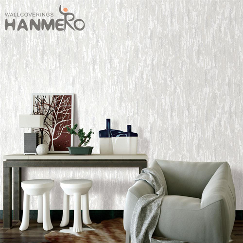 HANMERO PVC Nature Sense Geometric Embossing cheap wallpaper for walls Hallways 1.06*15.6M Modern