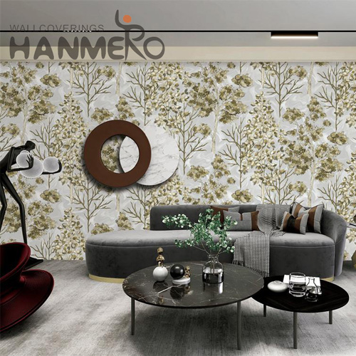 HANMERO 1.06*15.6M Nature Sense Geometric Embossing Modern Hallways PVC home decor wallpaper online