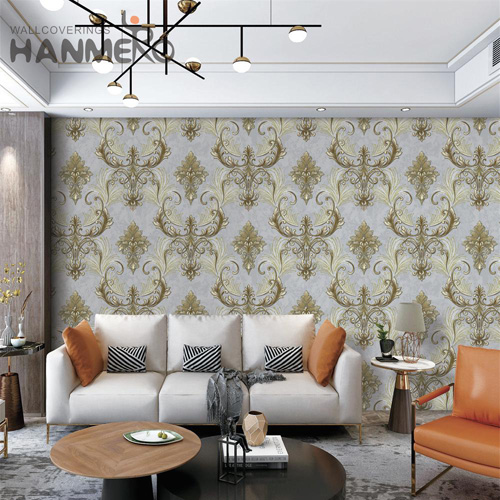HANMERO PVC Nature Sense 1.06*15.6M Embossing Modern Hallways Geometric online wallpapers for home