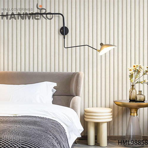 HANMERO PVC Professional Geometric Embossing Modern designer wallpaper for home 0.53M Lounge rooms