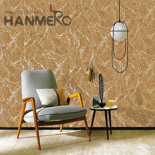 HANMERO PVC Professional Geometric Embossing 0.53M Lounge rooms Modern wallpaper & borders