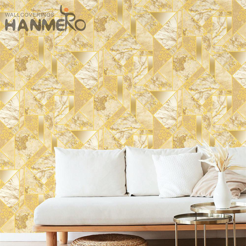 HANMERO PVC Professional Lounge rooms Embossing Modern Geometric 0.53M where to shop for wallpaper