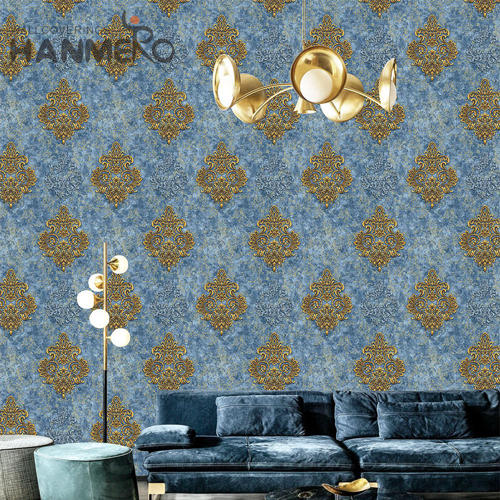 HANMERO PVC Professional Modern Embossing Geometric Lounge rooms 0.53M wallpaper patterns for kitchen