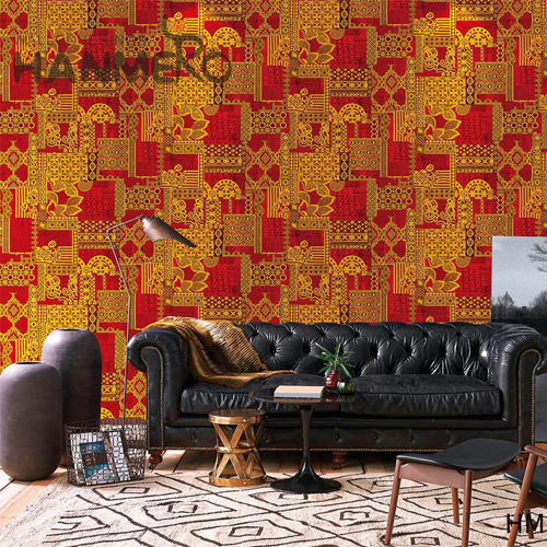 HANMERO PVC Embossing Geometric Professional Modern Lounge rooms 0.53M wallpaper for less