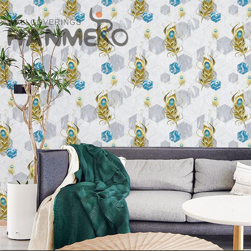 HANMERO Professional 0.53M wallpaper in store Embossing Modern Lounge rooms PVC Geometric