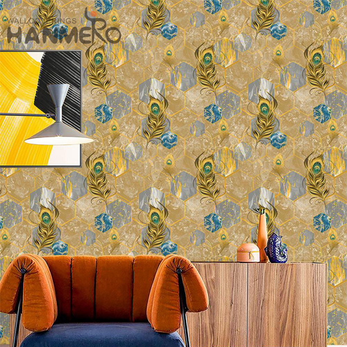HANMERO Professional PVC 0.53M room design wallpaper Modern Lounge rooms Geometric Embossing