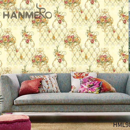 HANMERO Professional Lounge rooms 0.53M design home wallpaper Modern PVC Geometric Embossing