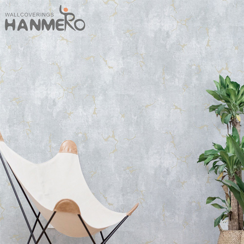HANMERO PVC Professional Geometric Embossing Modern Saloon wallpaper design house 0.53*10M