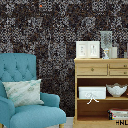HANMERO PVC Professional Supplier Geometric Embossing Modern House 0.53*10M wallpapers for home