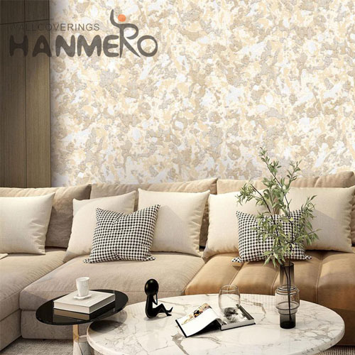 HANMERO PVC contemporary wallpaper designs Geometric Embossing Modern House 0.53*10M Professional Supplier