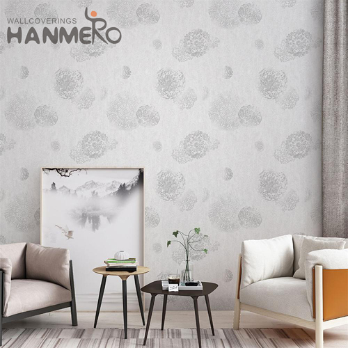 HANMERO PVC wallpaper for walls decor Geometric Embossing Modern Cinemas 0.53*10M Exporter
