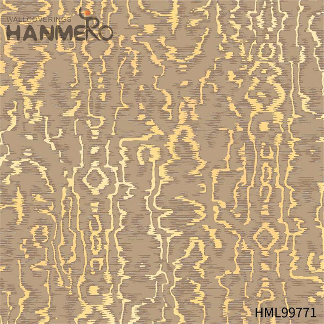 HANMERO 1.06*15.6M wallpaper direct Geometric Embossing Modern Restaurants Exporter PVC Gold Foil