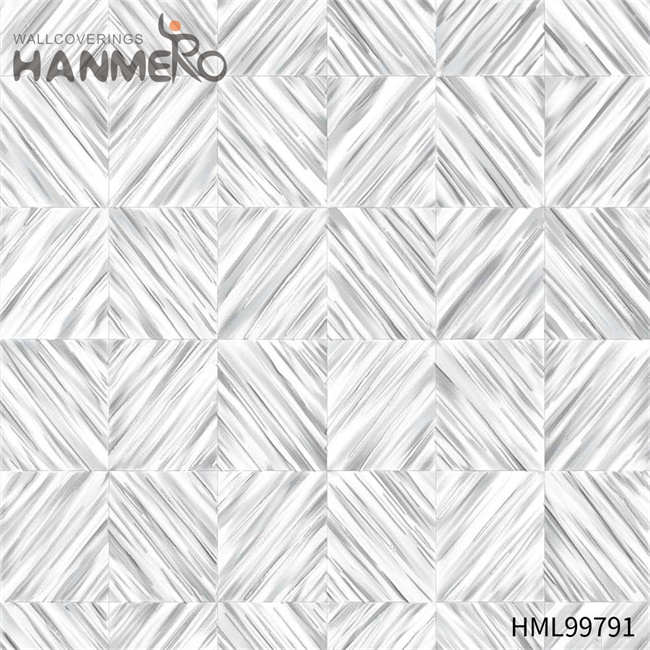 HANMERO designs of wallpapers for bedrooms Exporter Geometric Embossing Modern Restaurants 1.06*15.6M PVC Gold Foil