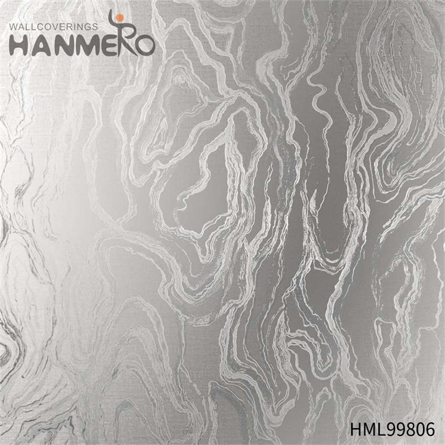 HANMERO designer room wallpaper Exporter Geometric Embossing Modern Restaurants 1.06*15.6M PVC Gold Foil