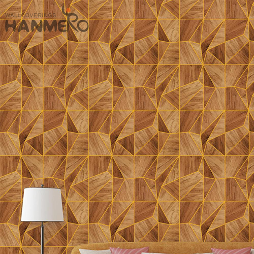 HANMERO Geometric Specialized PVC Embossing Classic Kitchen 0.53M contemporary black wallpaper