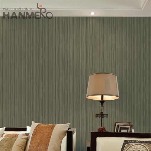 HANMERO PVC Durable Solid Color Embossing Modern Bed Room 0.53M textured wallpaper