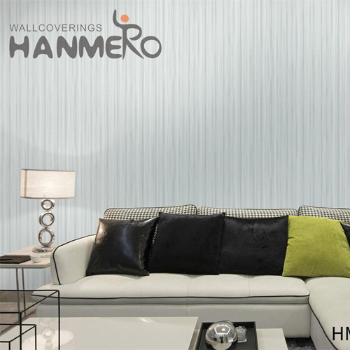 HANMERO PVC modern wallpaper designs Solid Color Embossing Modern Bed Room 0.53M Durable