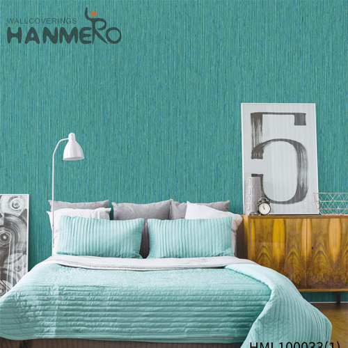 HANMERO PVC Durable Solid Color landscape wallpaper Modern Bed Room 0.53M Embossing