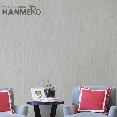 HANMERO PVC Durable Solid Color Embossing wallpaper buy online Bed Room 0.53M Modern