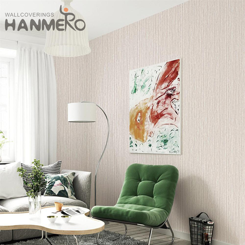 HANMERO PVC Durable Solid Color Embossing Modern Bed Room wallpaper for living room 0.53M