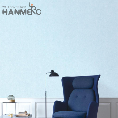 HANMERO PVC Durable 0.53M Embossing Modern Bed Room Solid Color wallpaper for bedroom wall