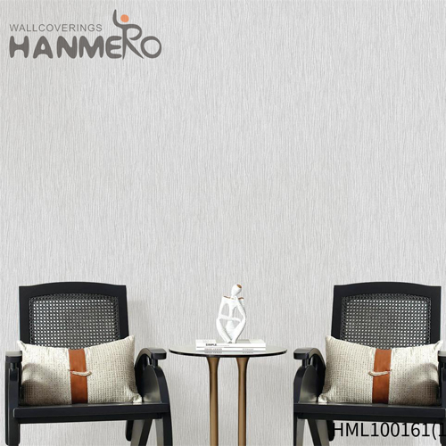 HANMERO Durable PVC 0.53M wallpaper on wall design Modern Bed Room Solid Color Embossing