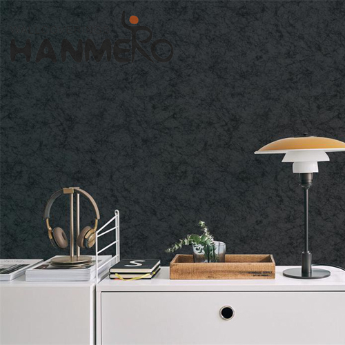 HANMERO Durable Bed Room 0.53M bedroom wall wallpaper Modern PVC Solid Color Embossing