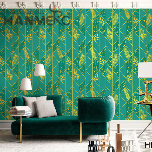 HANMERO PVC Imaginative Geometric wallpaper ideas Modern TV Background 0.53M Embossing