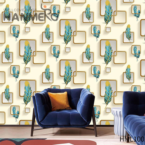 HANMERO PVC Imaginative Geometric 0.53M Modern TV Background Embossing designer wallpaper for home