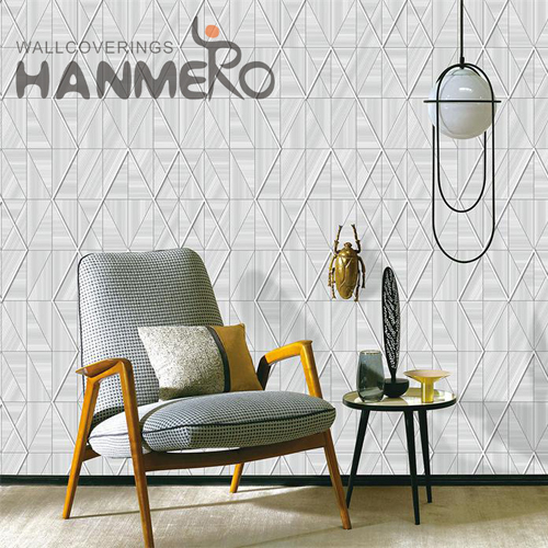 HANMERO PVC Imaginative TV Background Embossing Modern Geometric 0.53M wallpaper designs for the home