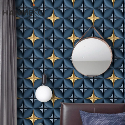 HANMERO PVC Simple Geometric Embossing Classic Saloon 0.53*9.2M baby wallpaper