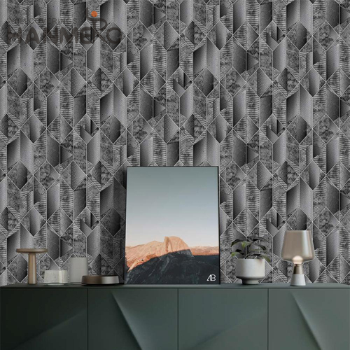 HANMERO PVC New Style wallpaper store Embossing Modern TV Background 0.53*9.2M Geometric