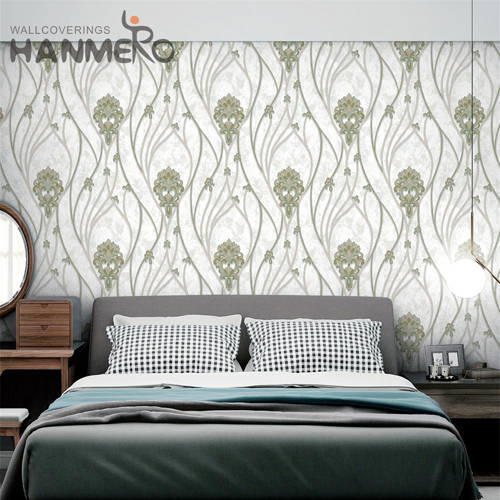 HANMERO PVC Strippable Flowers Deep Embossed European Cinemas 1.06*15.6M bathroom wallpaper