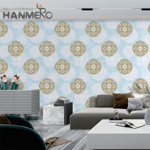 HANMERO PVC Strippable Flowers Deep Embossed European Cinemas paper wall covering 1.06*15.6M