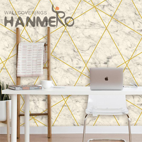 HANMERO PVC nature wallpaper Geometric Embossing Modern Home 0.53*9.5M Simple