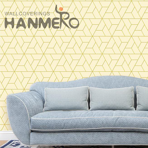 HANMERO PVC Simple Geometric wallpaper designs for walls Modern Home 0.53*9.5M Embossing