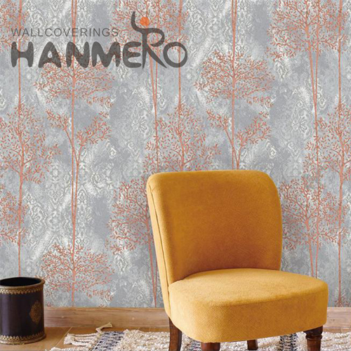 HANMERO PVC Simple Geometric 0.53*9.5M Modern Home Embossing wallpaper for bedroom wall