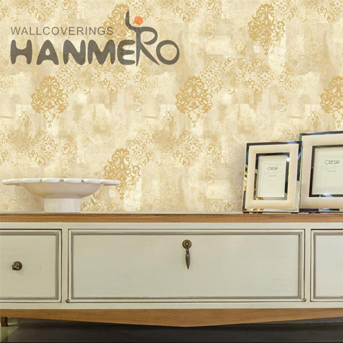 HANMERO PVC Simple Geometric Embossing 0.53*9.5M Home Modern store wallpaper