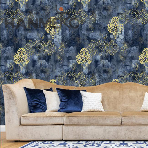 HANMERO PVC Simple Geometric Embossing Modern 0.53*9.5M Home purchase wallpaper online