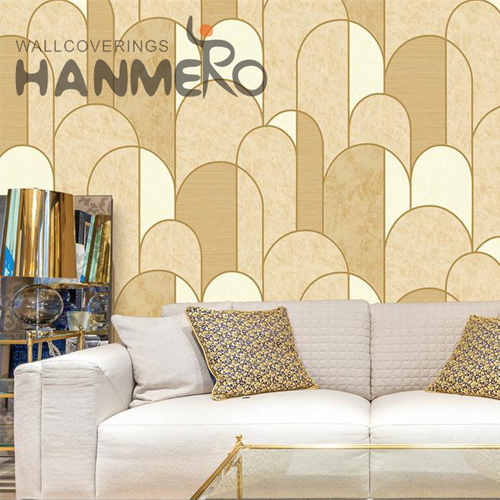 HANMERO PVC Simple Geometric Embossing Home Modern 0.53*9.5M wallpaper for room decoration