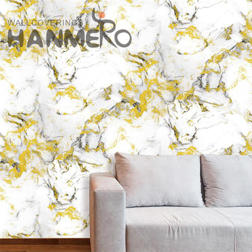 HANMERO PVC Embossing Geometric Simple Modern Home 0.53*9.5M main wallpaper