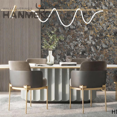 HANMERO PVC wall covering Landscape Embossing Modern Study Room 0.53*10M High Quality