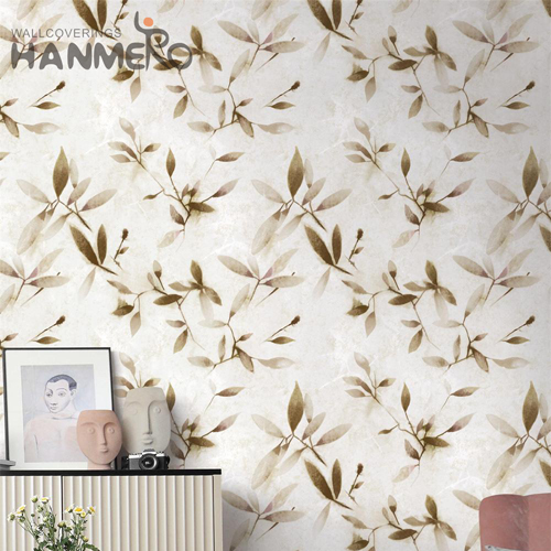 HANMERO designer home wallpaper Newest Flowers Embossing Pastoral Kids Room 0.53*10M Non-woven